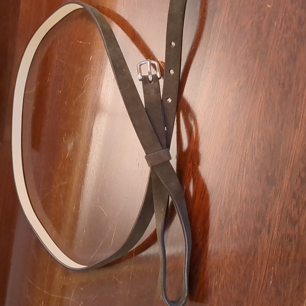 Worth NY Brown Suede Belt - Picture 4 of 4
